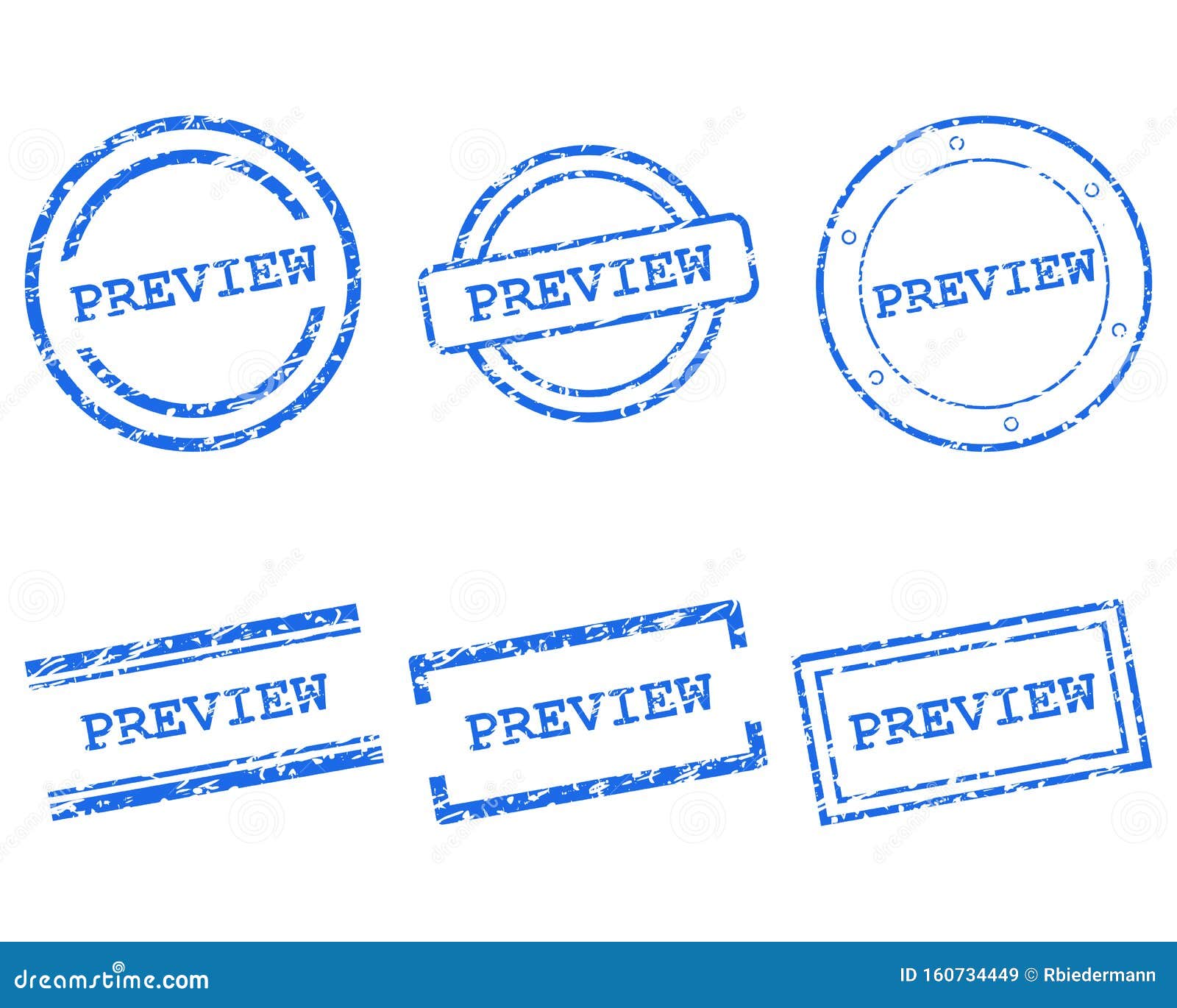 Preview stamps stock vector. Illustration of text, sticker - 160734449