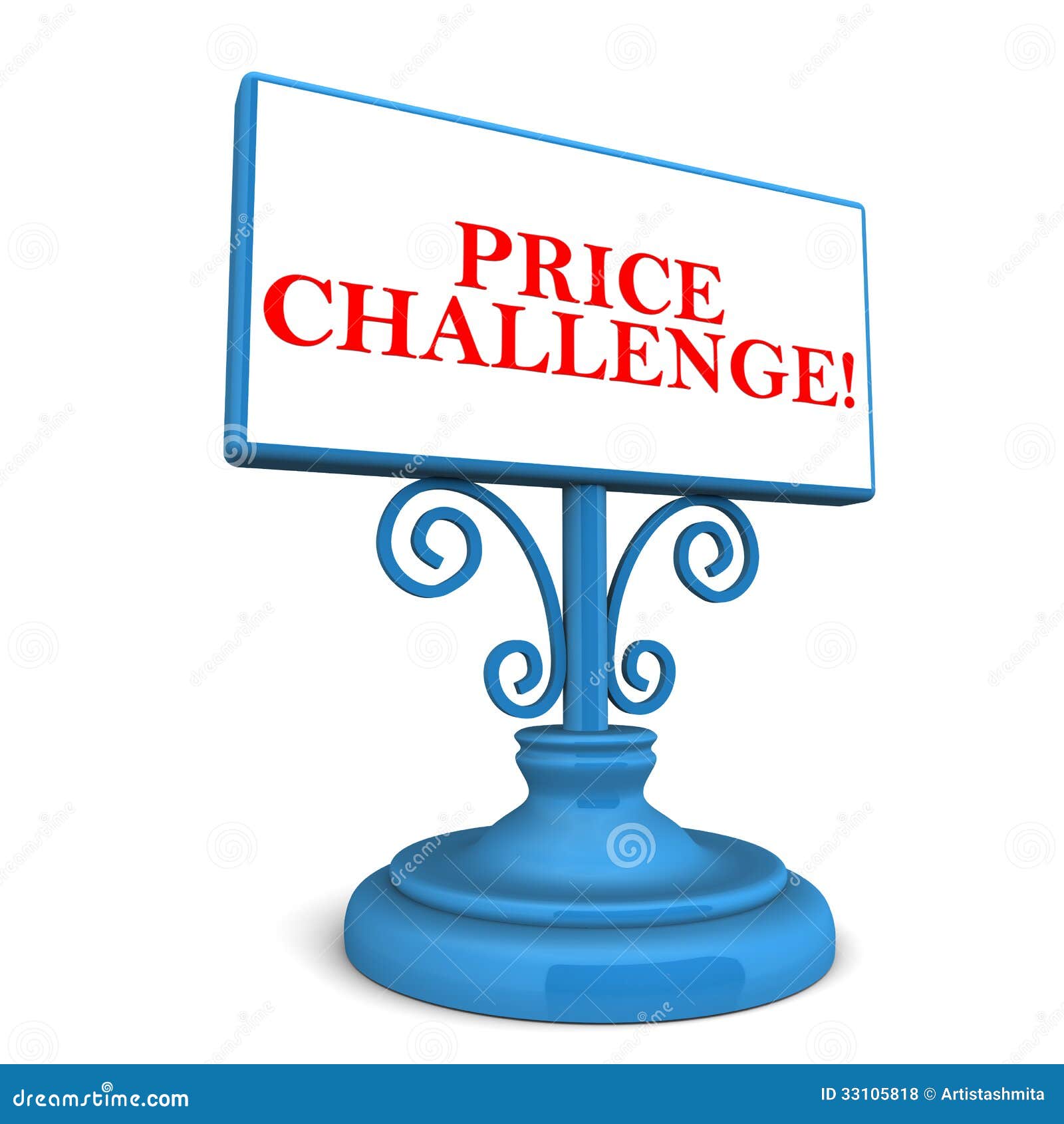 Price challenge stock illustration. Illustration of white 33105818