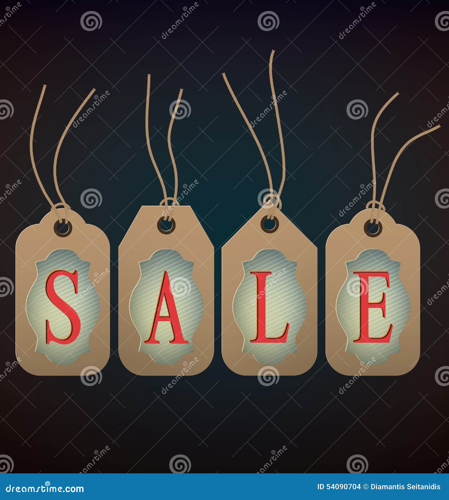 Retail price tags labels