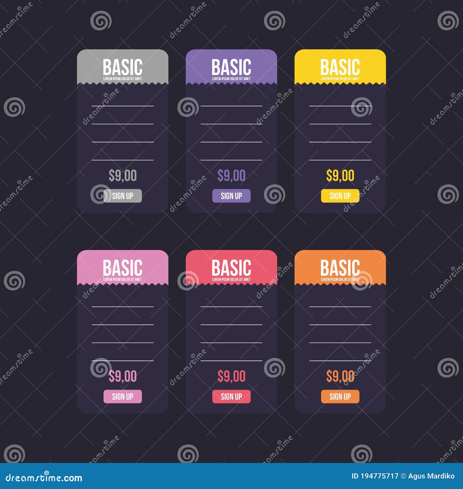Price List Blank  Page Vector Eps Stock Vector Illustration of
