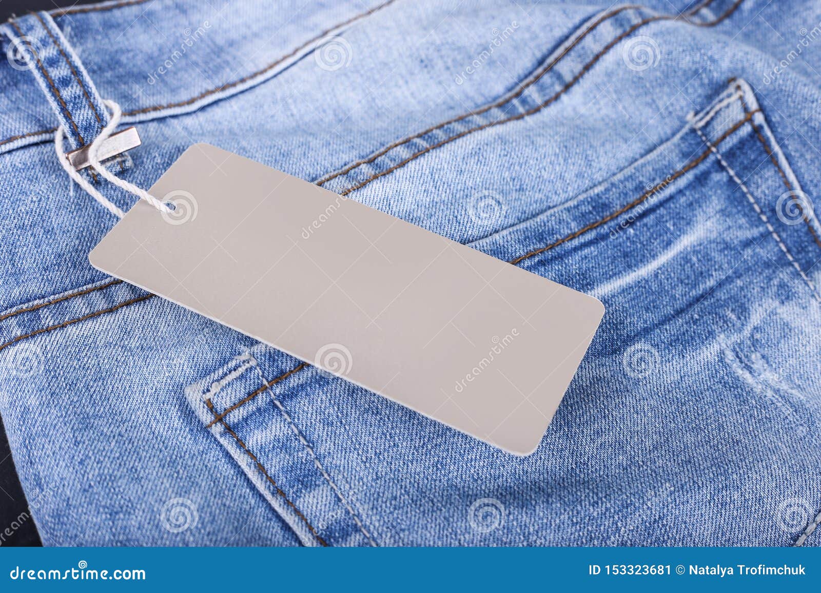 Price Tag Advertising Clothing Jeans Texture. Price Tag Mockup Stock ...
