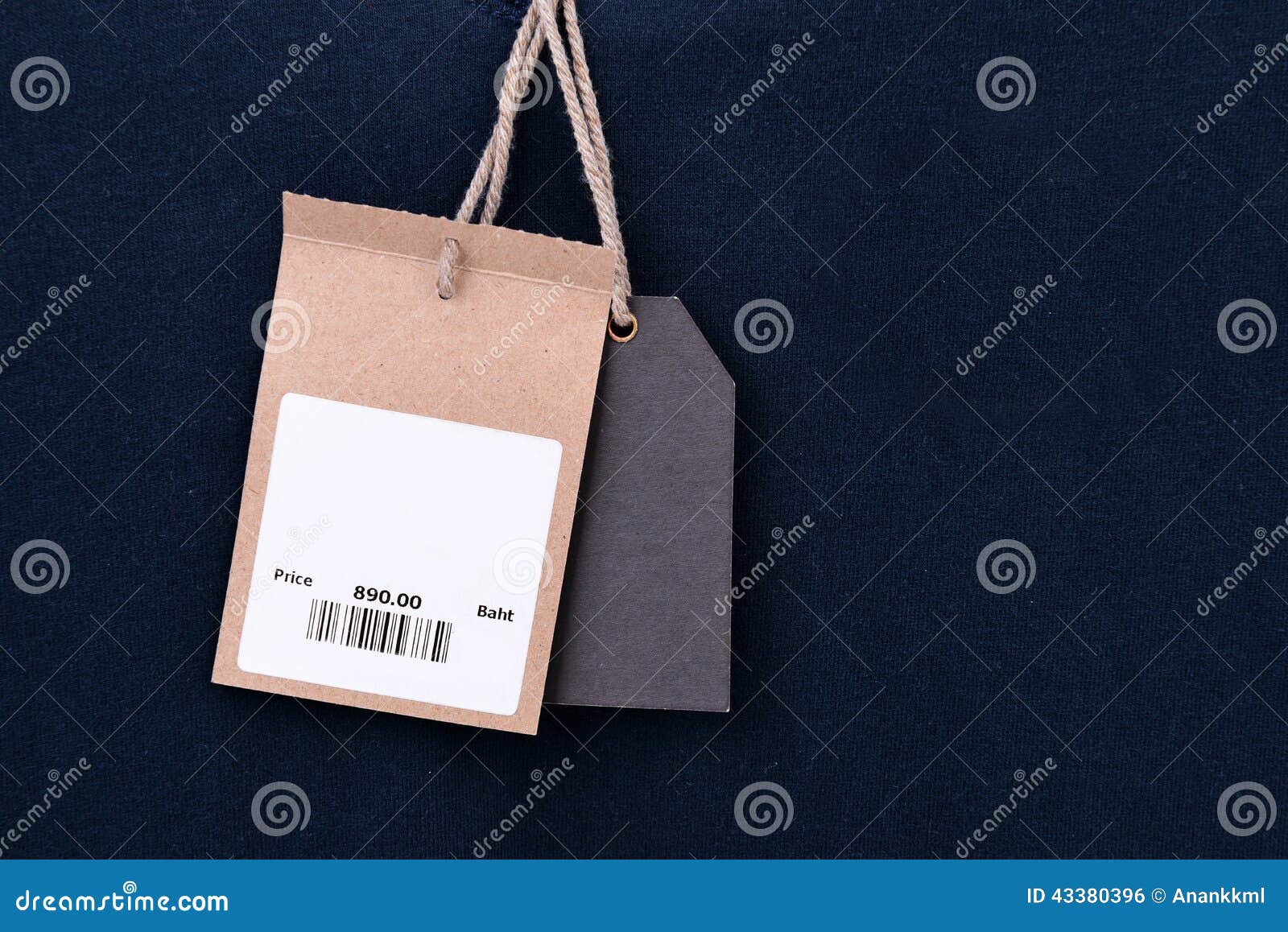 Price tag with barcode stock photo. Image of color, clothes 43380396