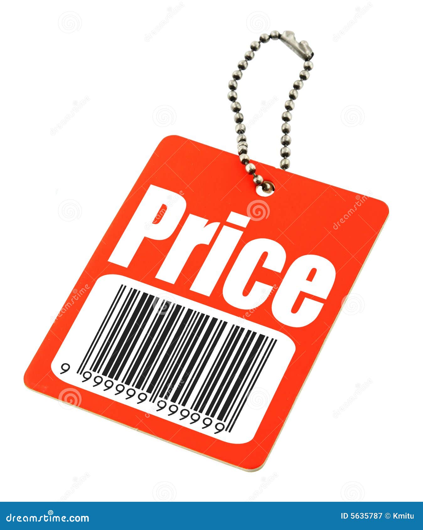 price tag with fake bar code