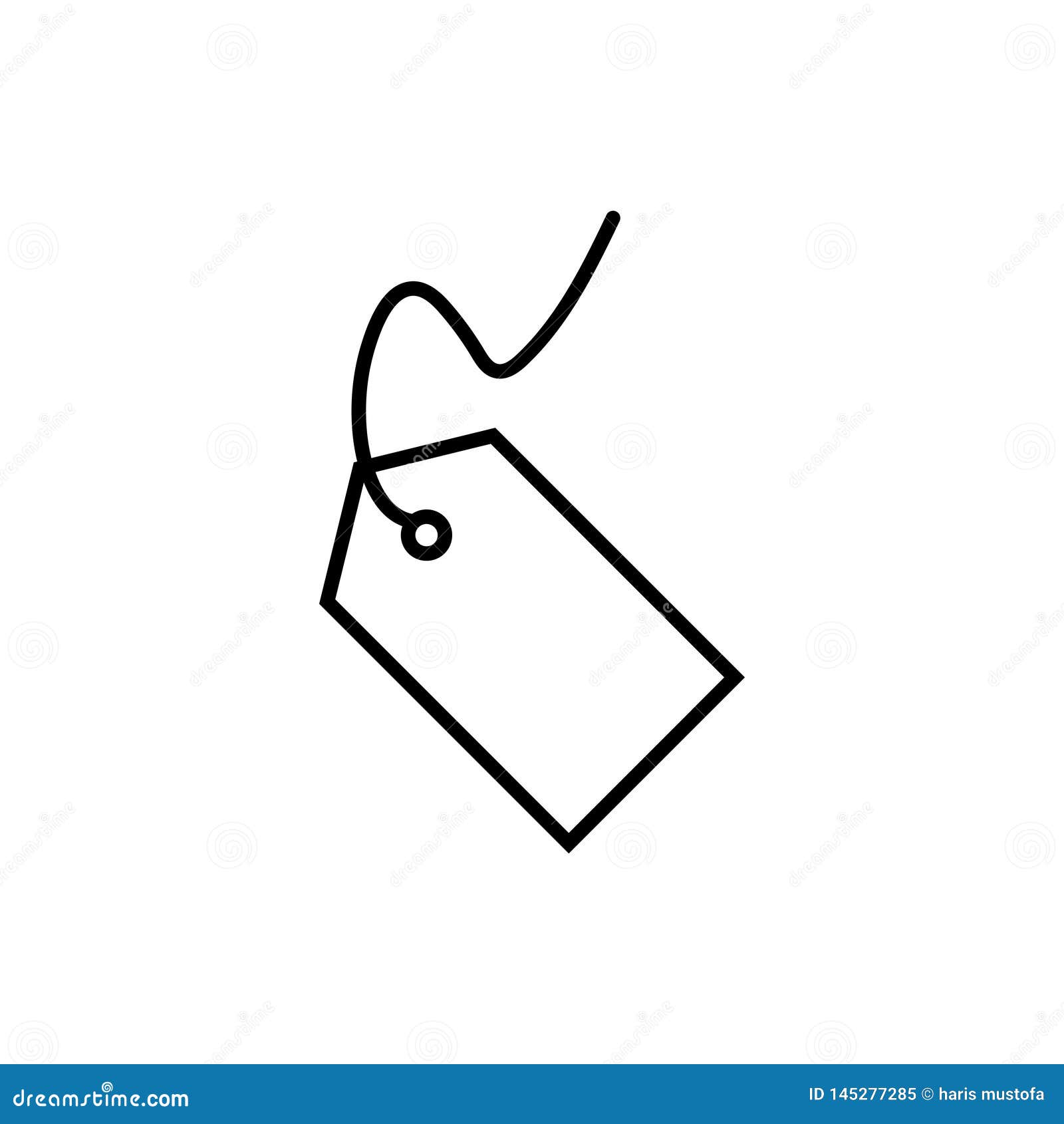 Price Tag Graphic Design Template Vector Isolated Stock Vector