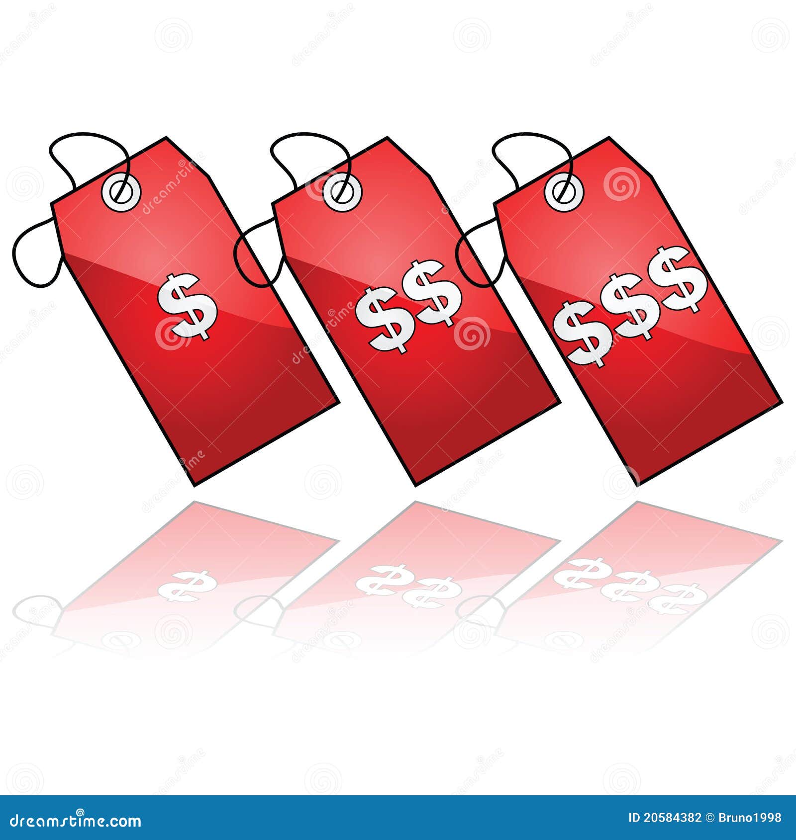 Price tags stock vector. Illustration of level, glossy 20584382