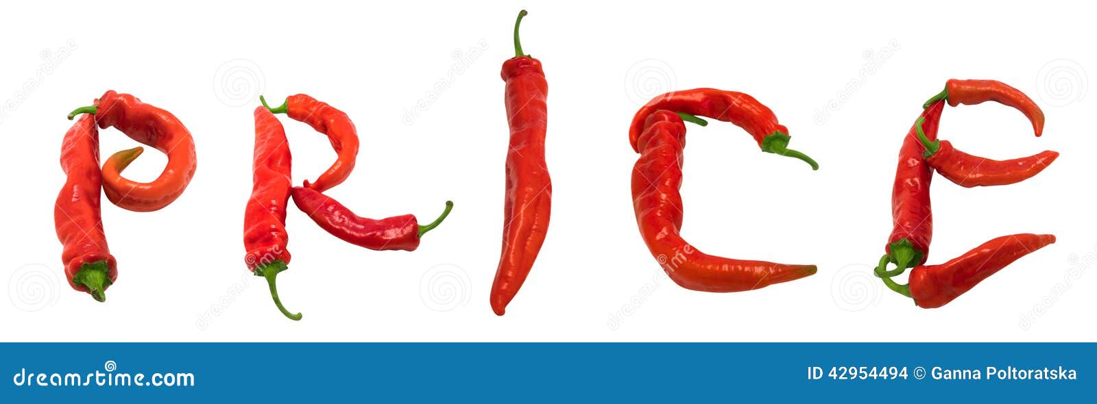 PRICE Text Composed Of Red Chili Peppers Stock Photo Image of condiment, fiery 42954494
