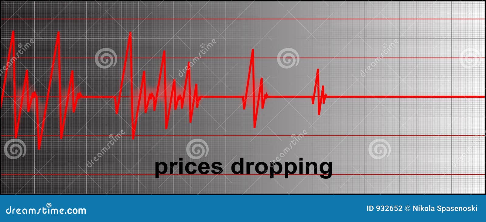 Prices dropping stock illustration. Illustration of medical 932652