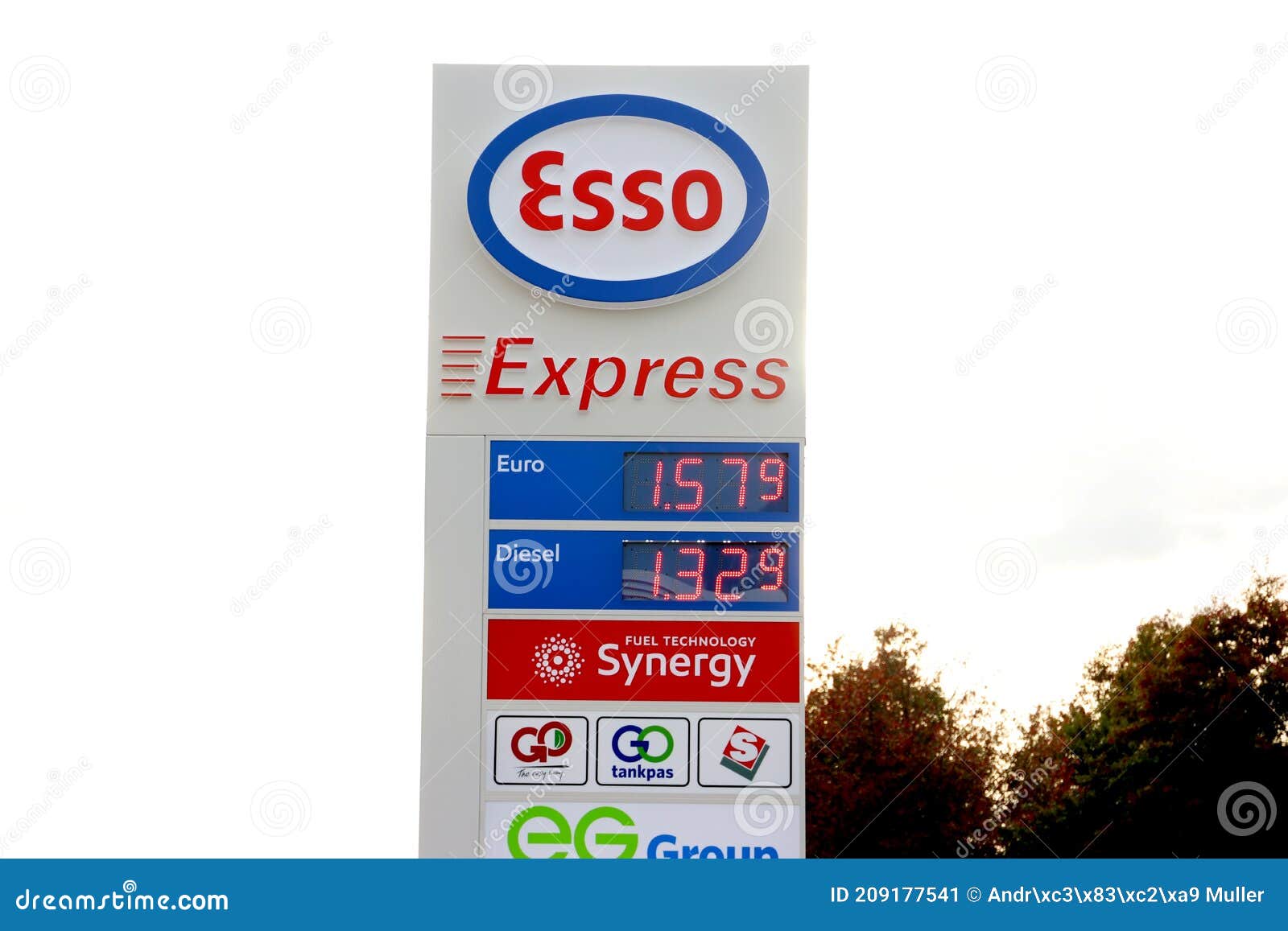 Prices in Euro Per Liter at Petro Station Editorial Photo - Image of  diesel, station: 209177541