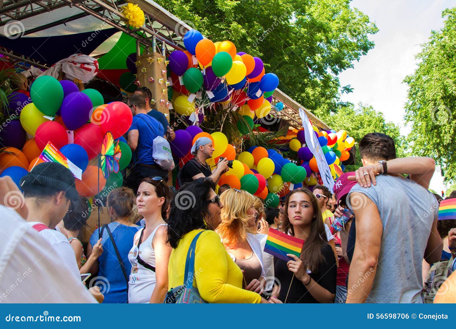 Pride Day Gay Parade In Budapest Hungary Editorial Photo Image Of