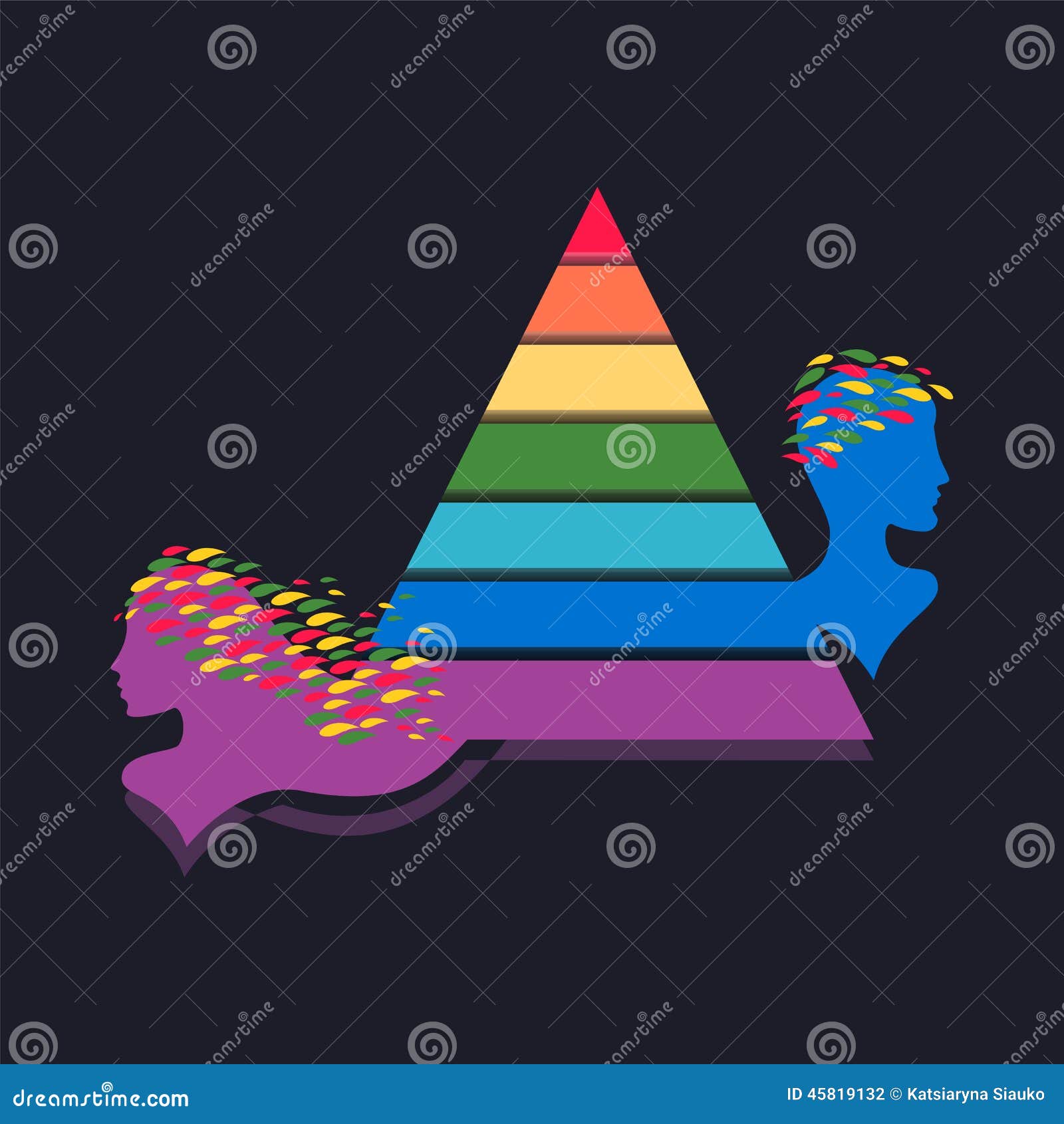 Pride flag stock vector. Illustration of rights, sign - 45819132