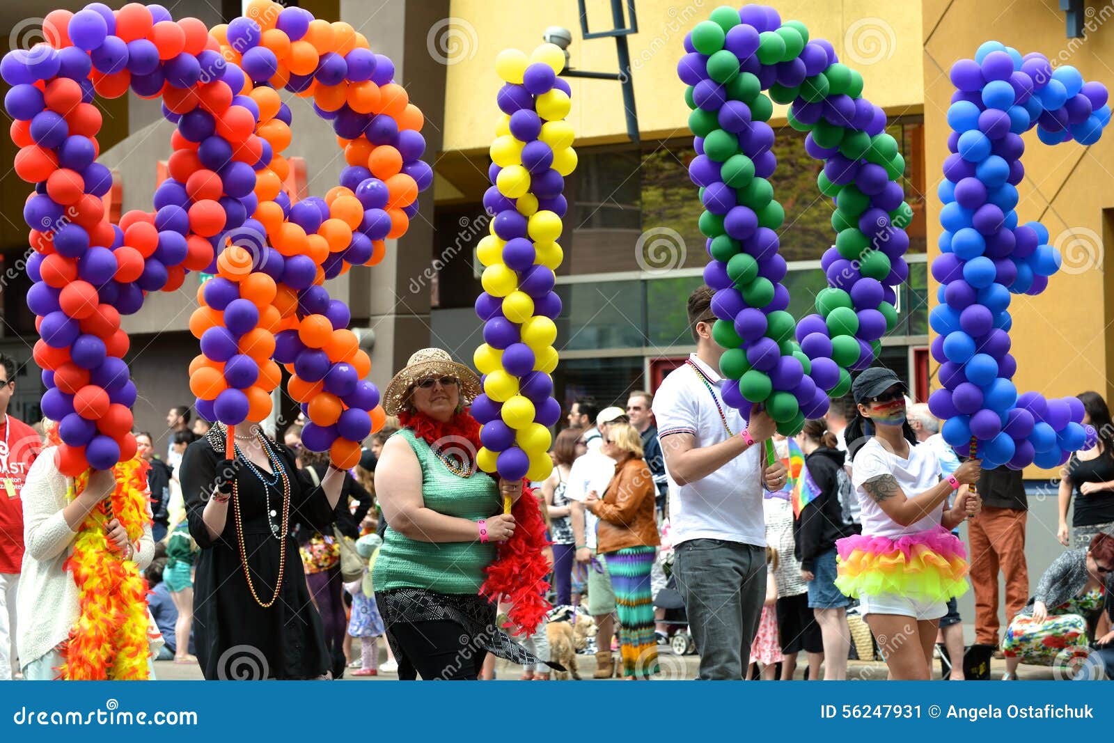Mars Arne Subtropisch Pride Parade Balloons editorial photo. Image of celebrate - 56247931