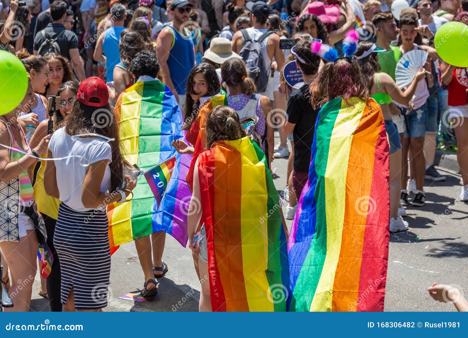 Pride parade Tel Aviv editorial photography. Image of lgbtq 168306482
