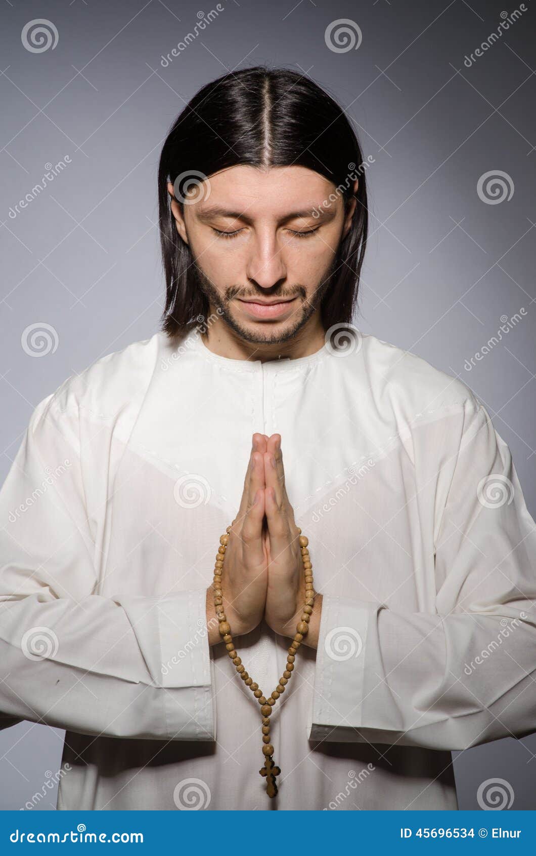 Priest man in religious stock photo. Image of prayer 45696534