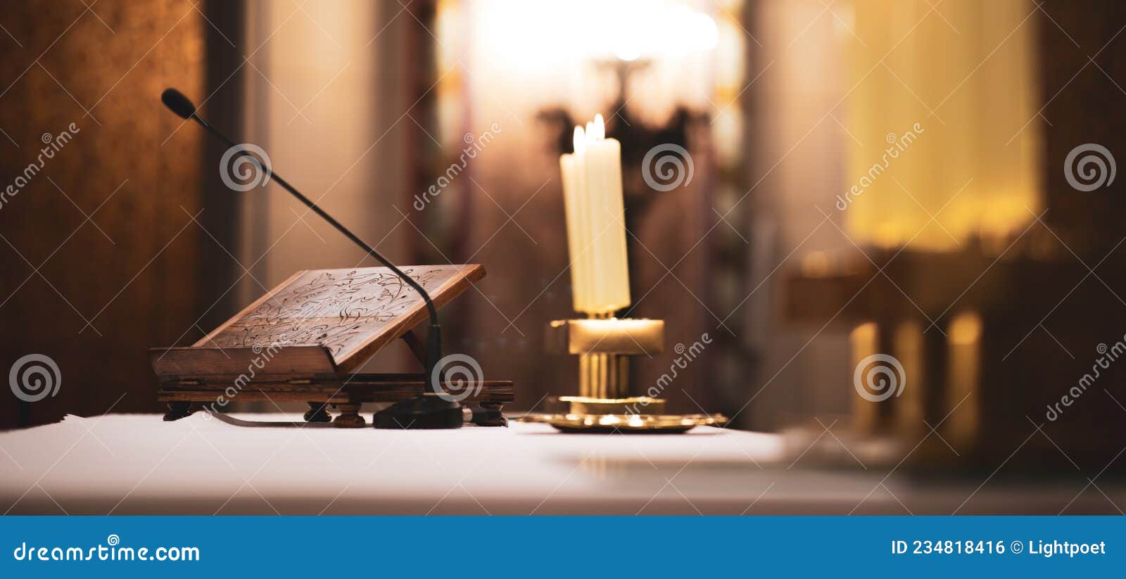 priests during a mass/wedding ceremony/nuptial mass