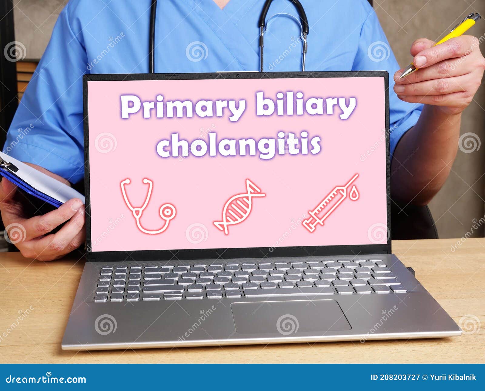 primary biliary cholangitis sign on the page