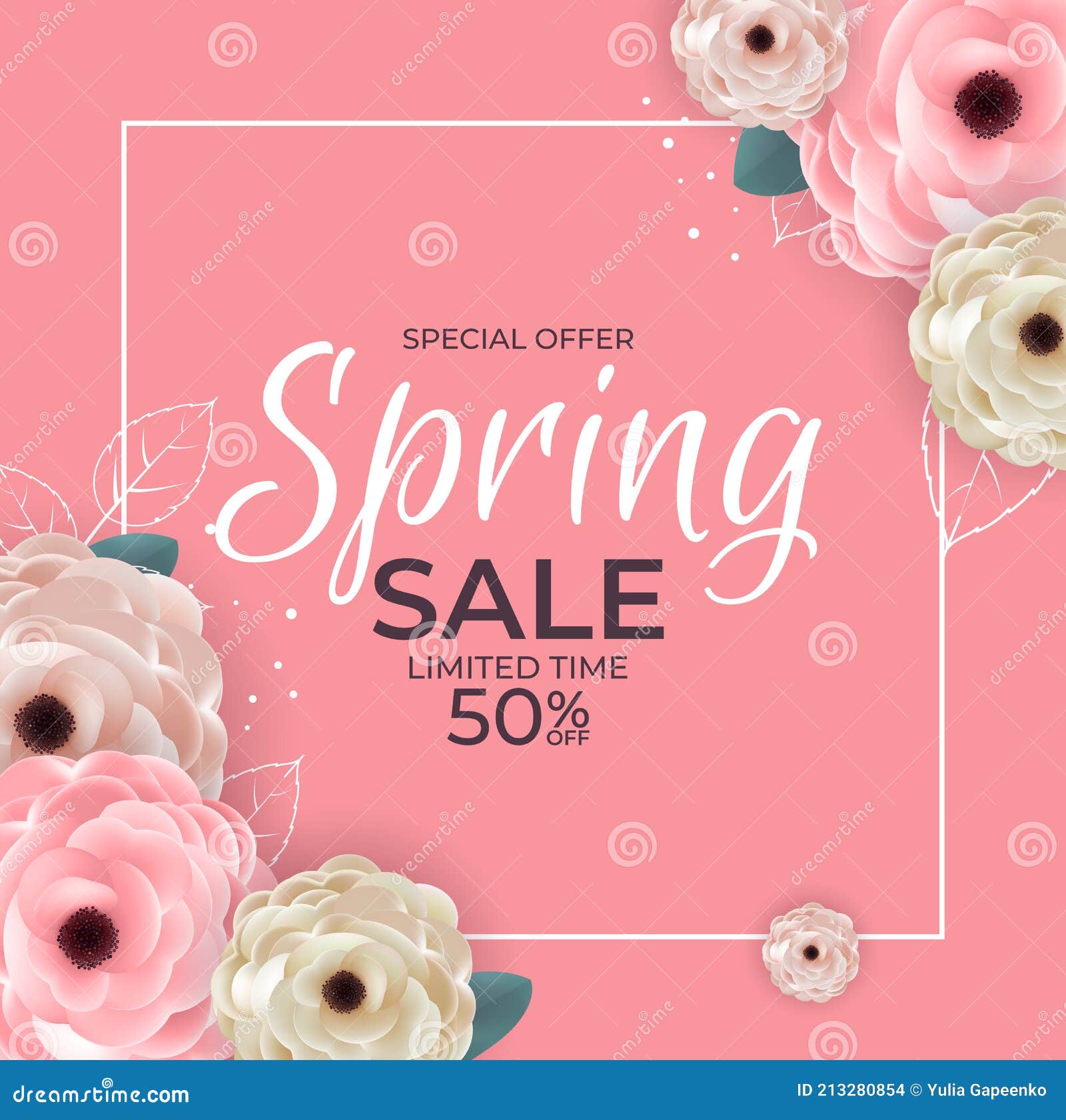 Primavera Oferta Especial Venta Fondo Cartel Flores Naturales Y Hojas Plantilla. Ilustración Vectorial Ilustración del Vector - Ilustración de folleto, cartel: 213280854 Primavera Oferta Especial Venta Fondo Cartel Flores Naturales Y Hojas Plantilla. Ilustración Vectorial Ilustración del Vector - Ilustración de folleto, cartel: 213280854