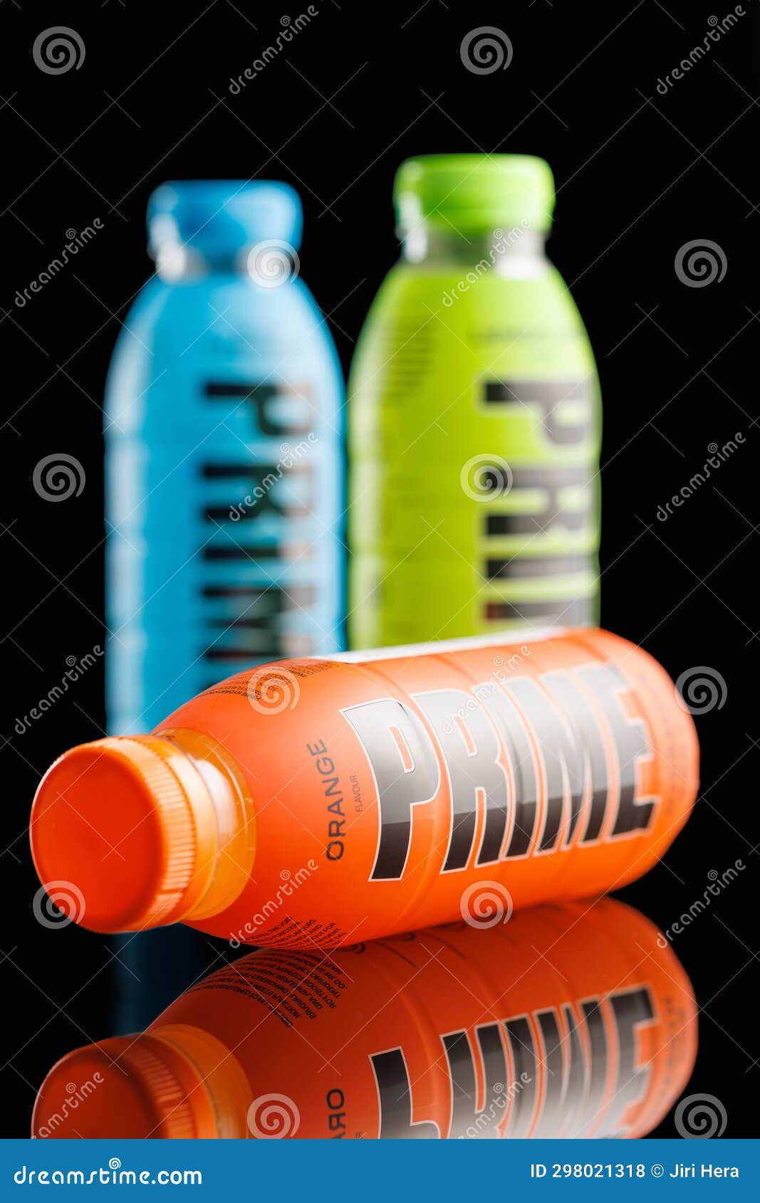 Prime Energy Drink . Bottle Drink on Black Table Editorial Stock Photo ...