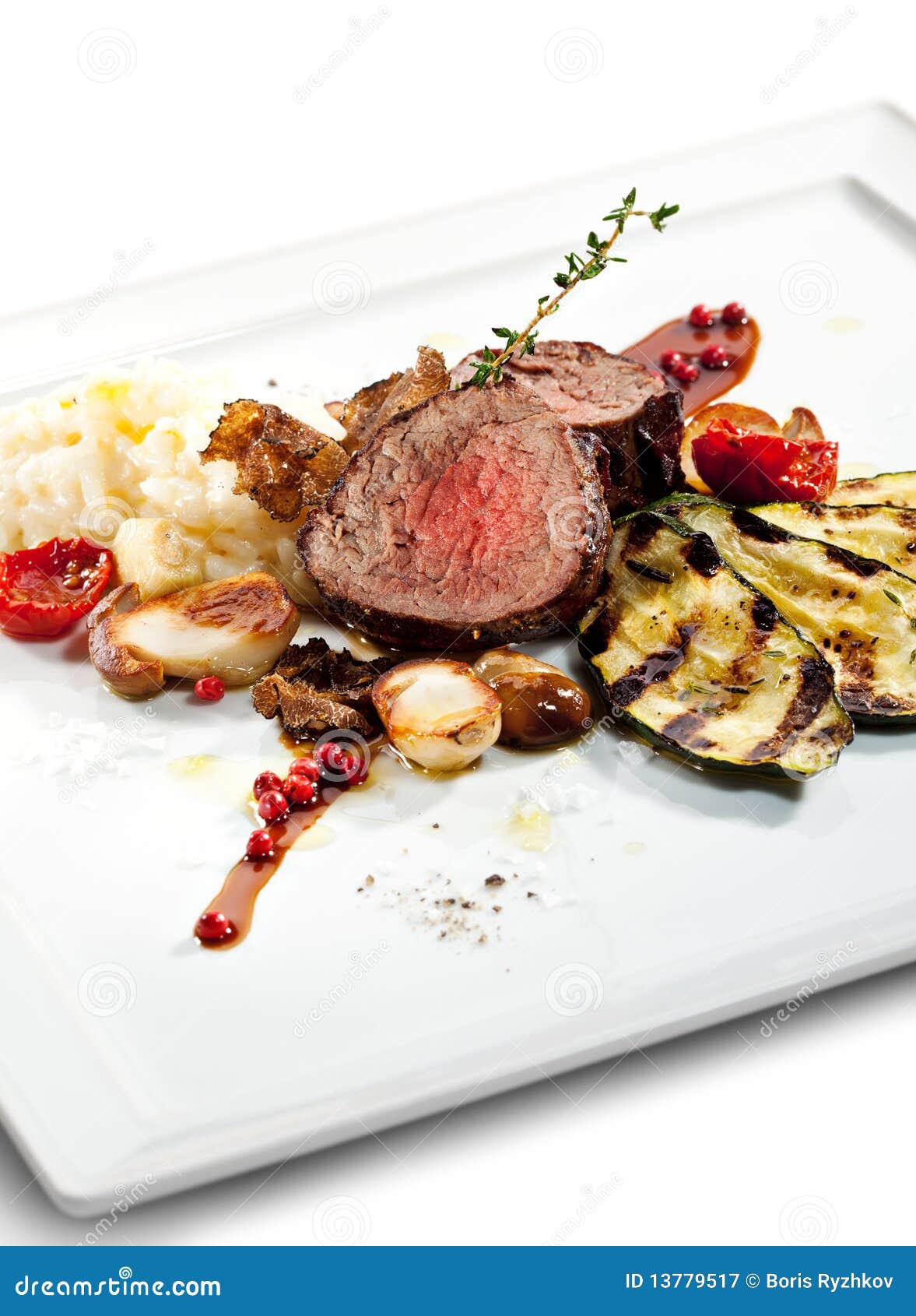 Prime Veal stock image. Image of dish, green, gourmet 13779517