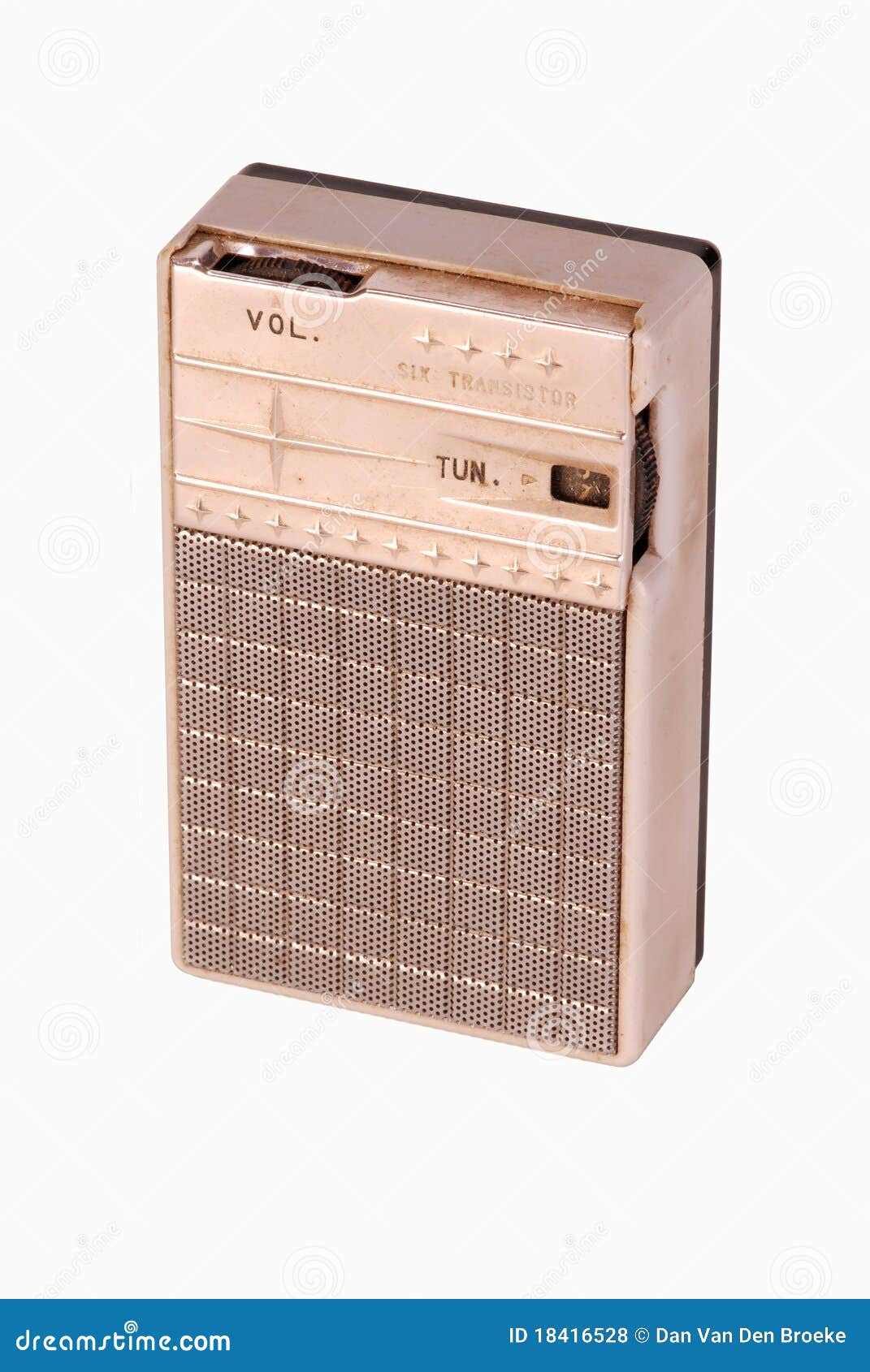 Primer Antiguo De La Radio Del Transistor Foto de archivo Imagen de