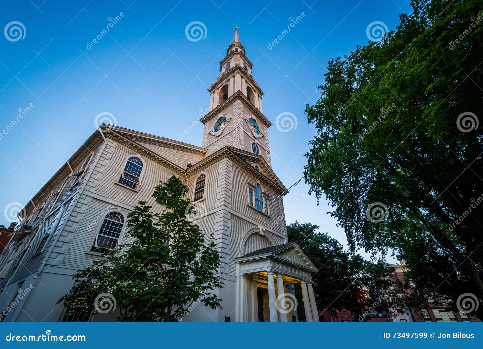 Primer Baptist Church En América, En Providencia, Rhode Island Imagen de  archivo - Imagen de nuevo, colorido: 73497599