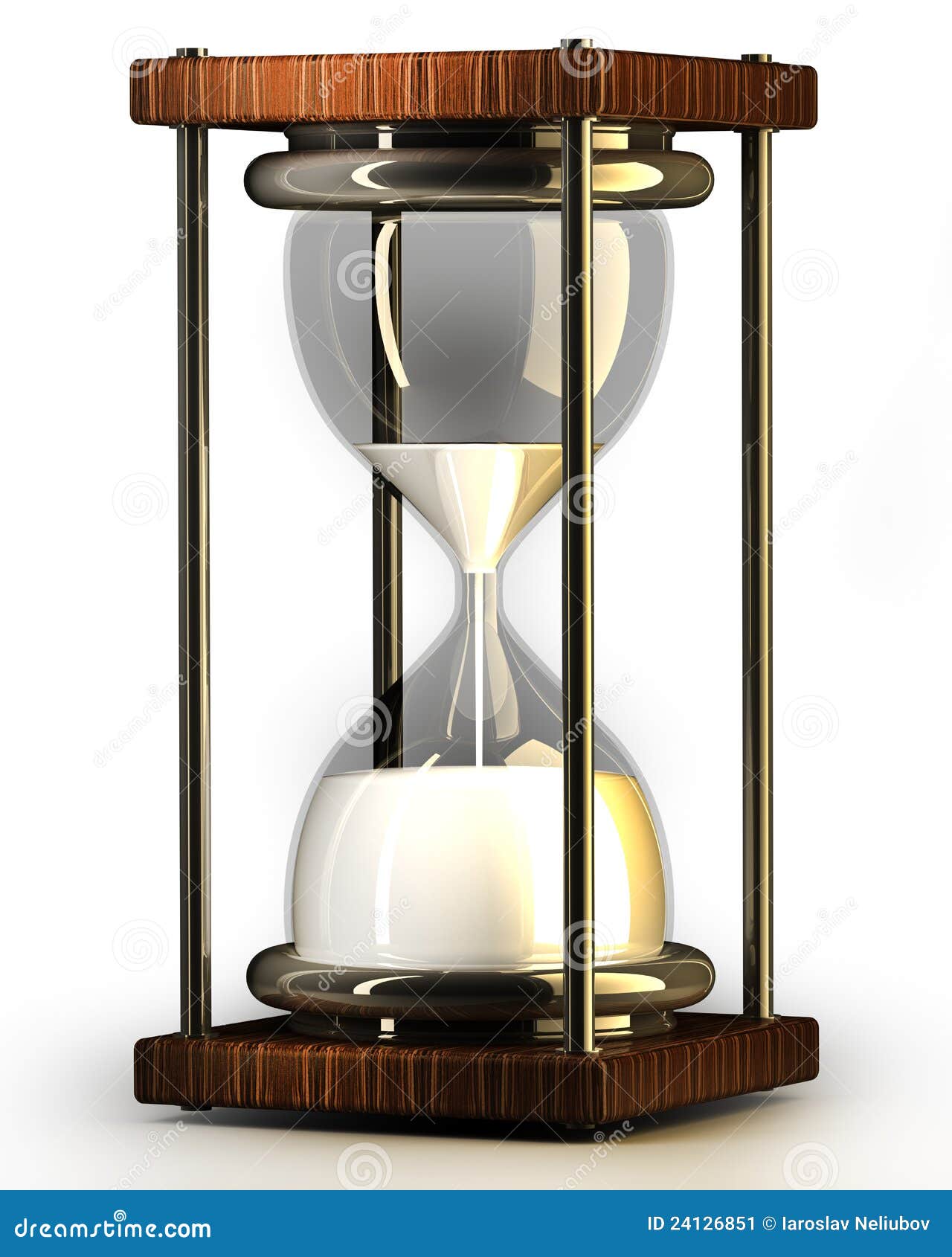 Primer Del Reloj De Arena Imagen de archivo - Imagen: 24126851