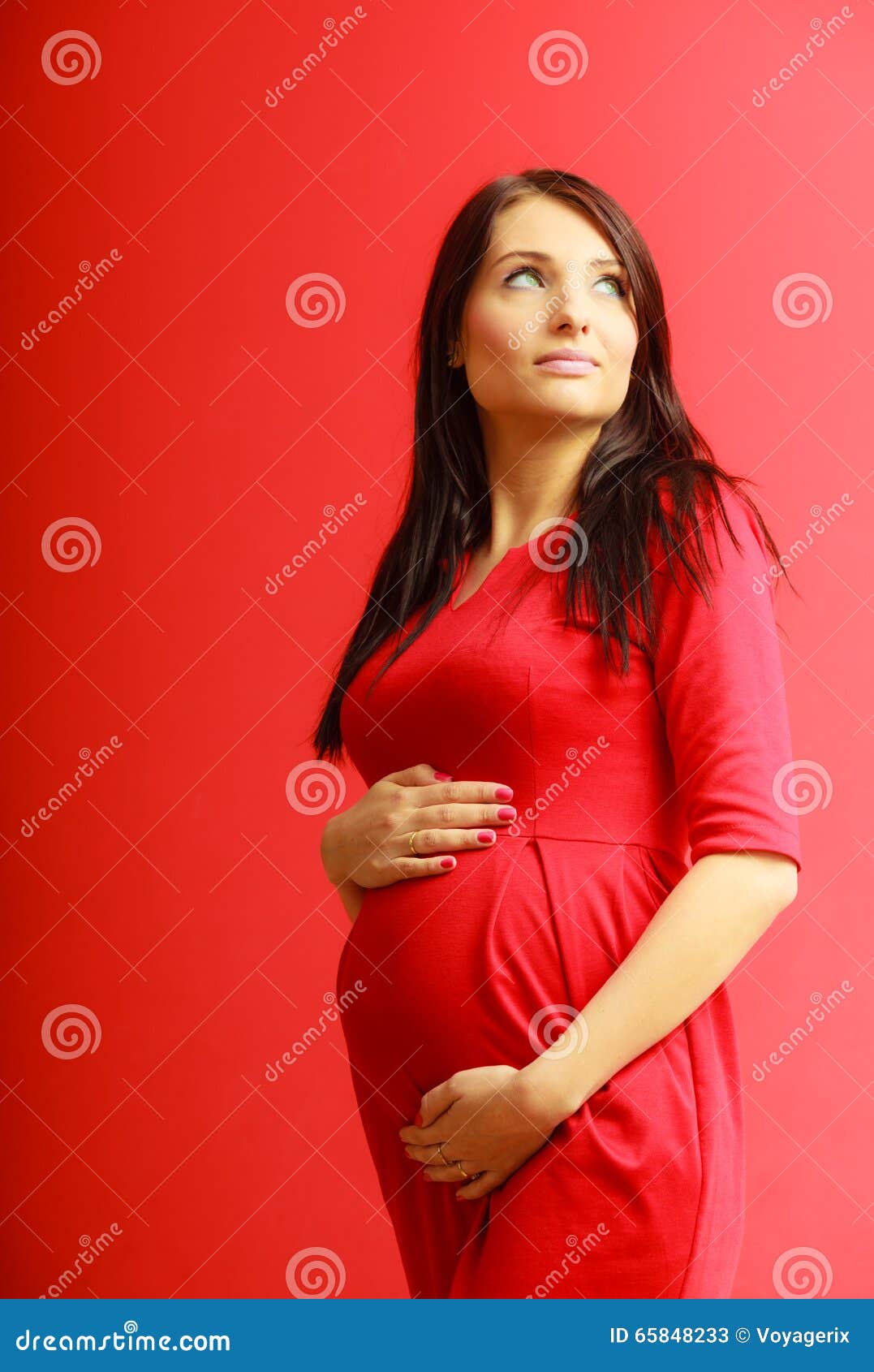 Primer En La Panza De La Mujer Embarazada Imagen De Archivo Imagen De Amor Nacimiento 65848233 9923