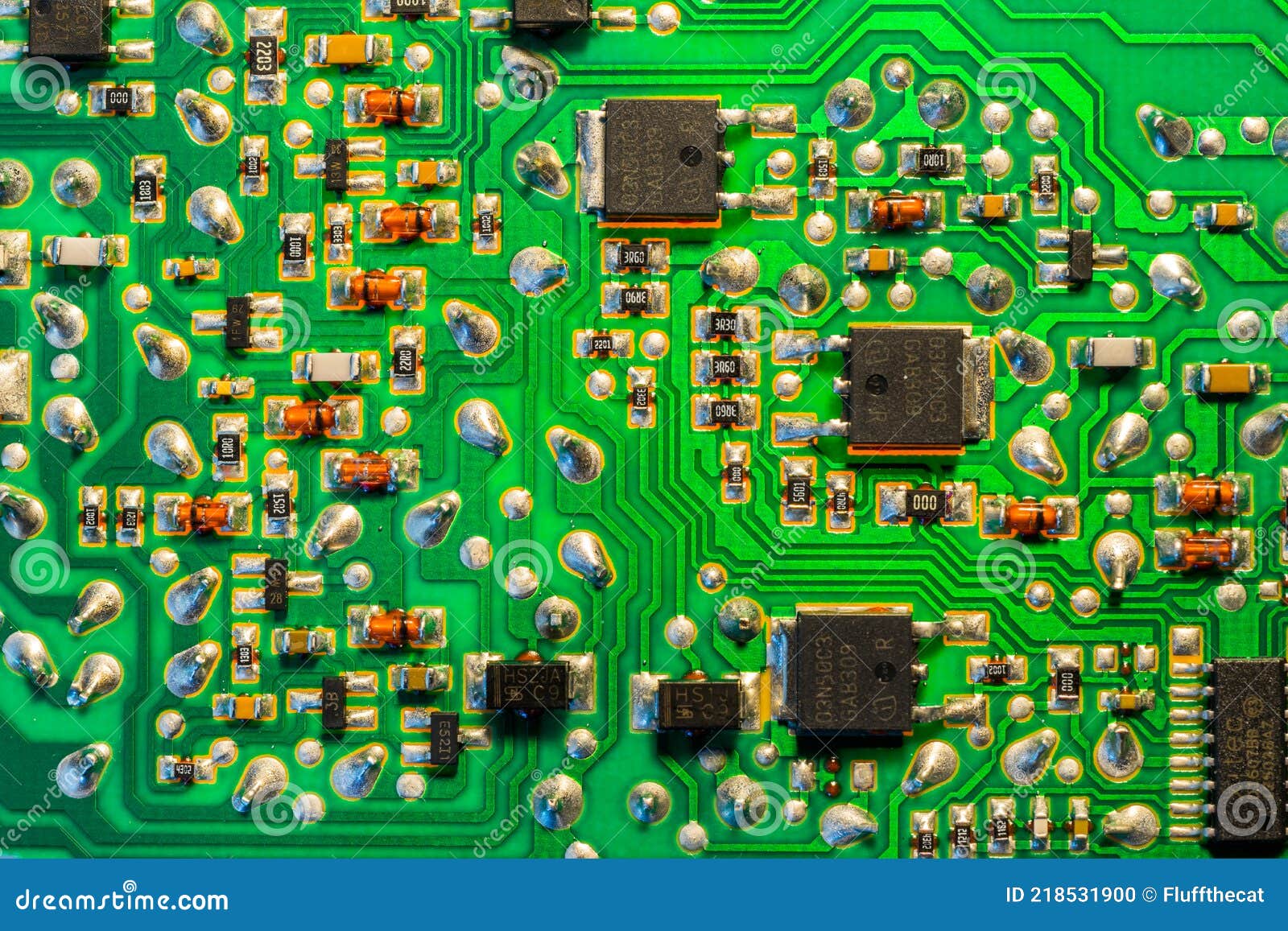 Componente electrónico electrónica digital circuito impreso