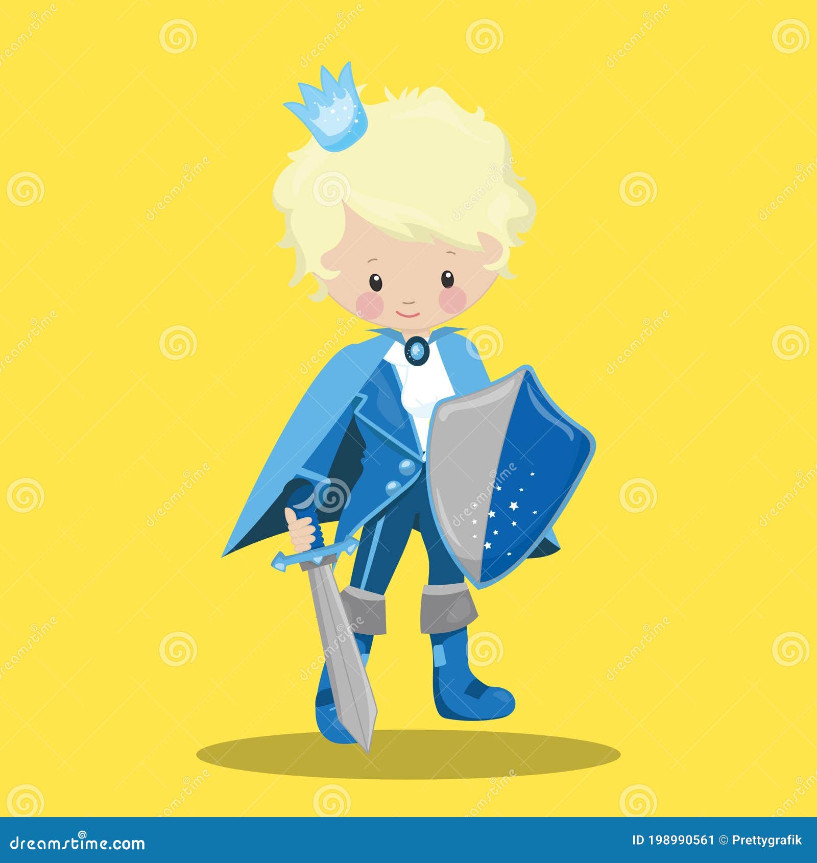 Prince charming blonde 02 stock vector. Illustration of blonde - 198990561, image size:1600x1690