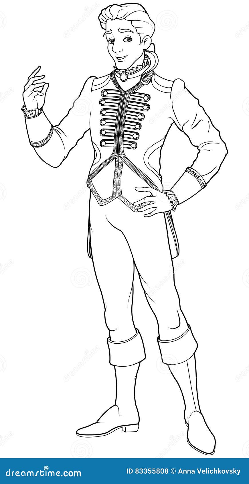 prince charming coloring page