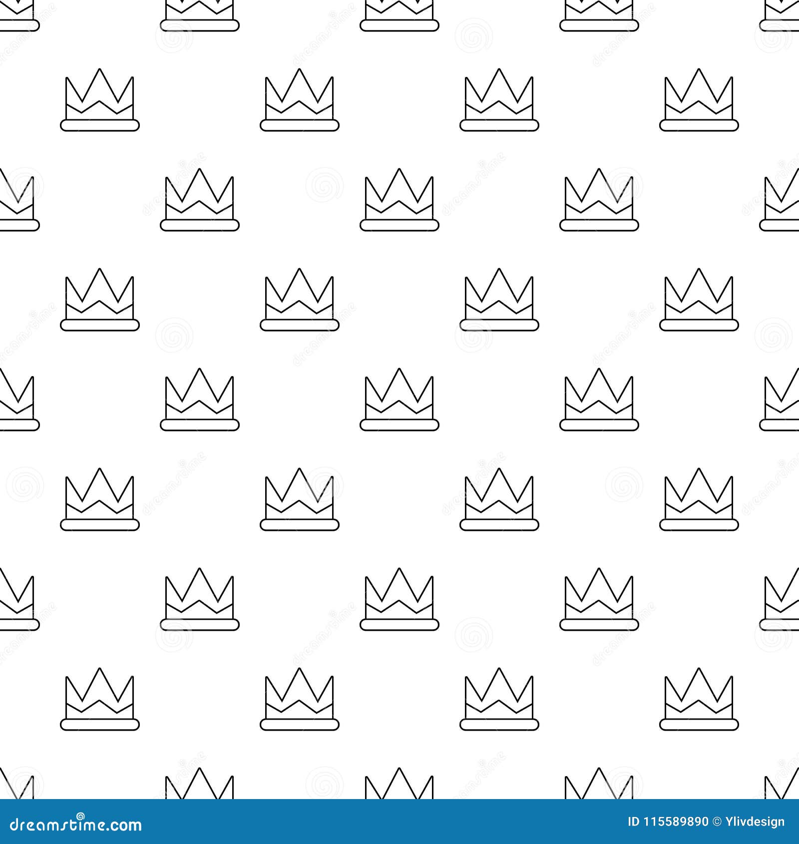 Download Prince Crown Pattern Vector Seamless Stock Vector ...