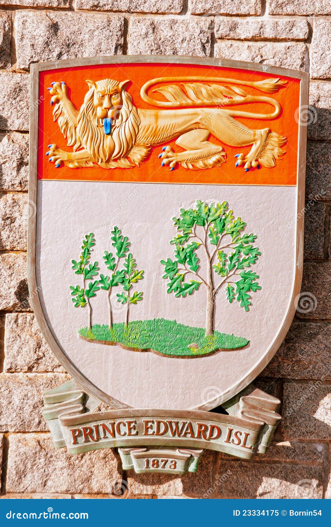 Prince Edward Island Coat of Arms Stock Image Image of political