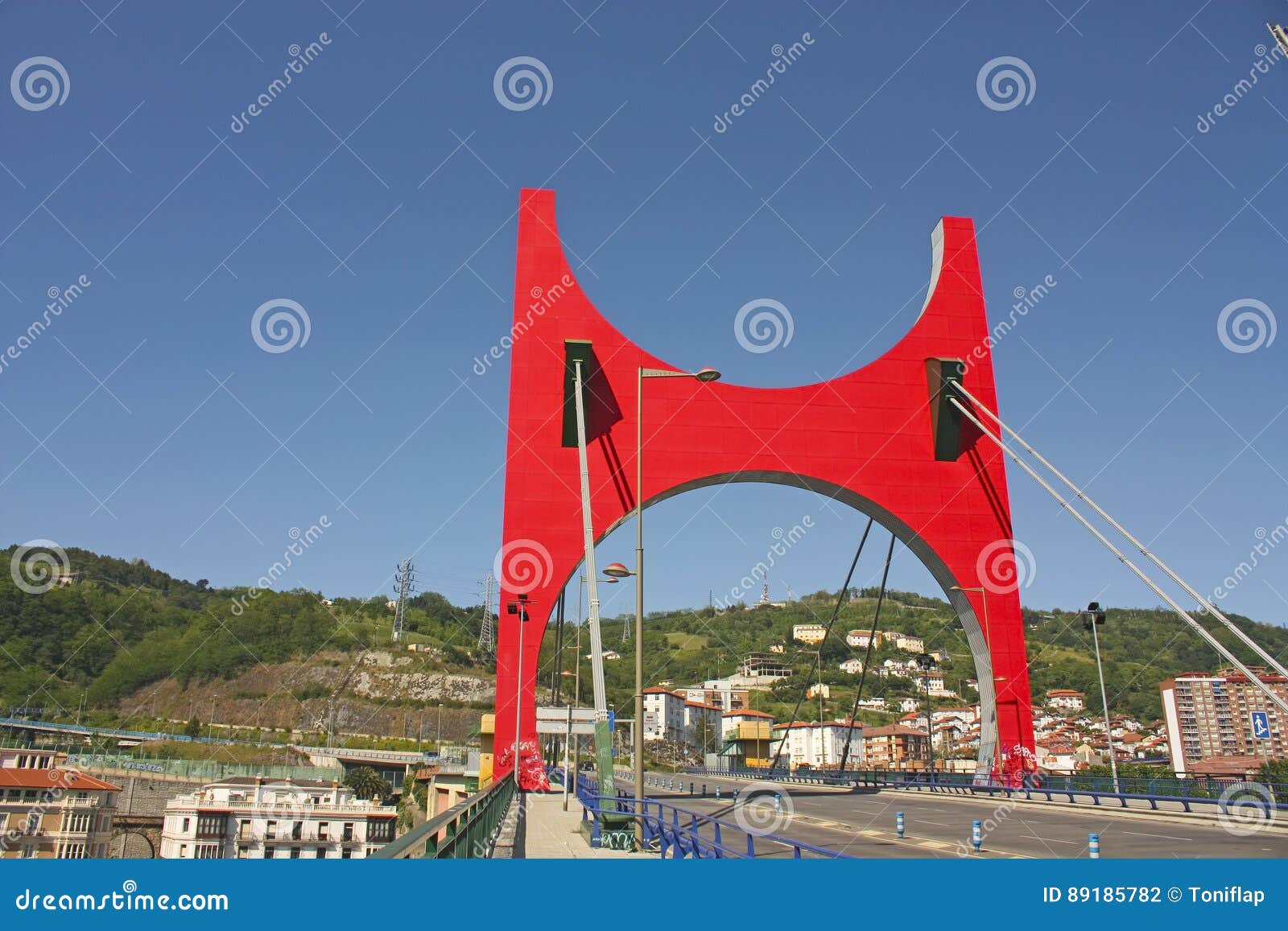 princes of spain bridge or la salve bridge, euskadi, bilbao. spa