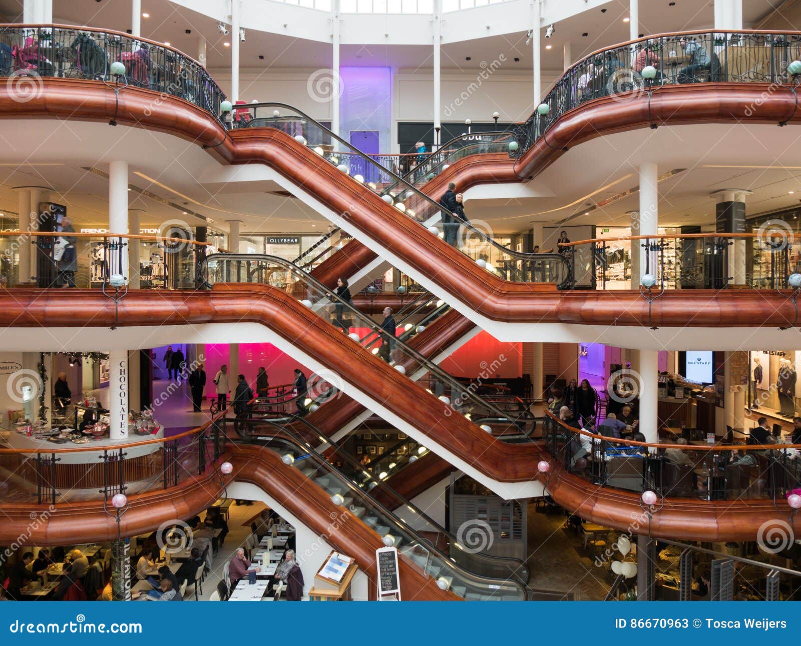 Princes Square Shopping Mall In Glasgow Editorial Stock Photo