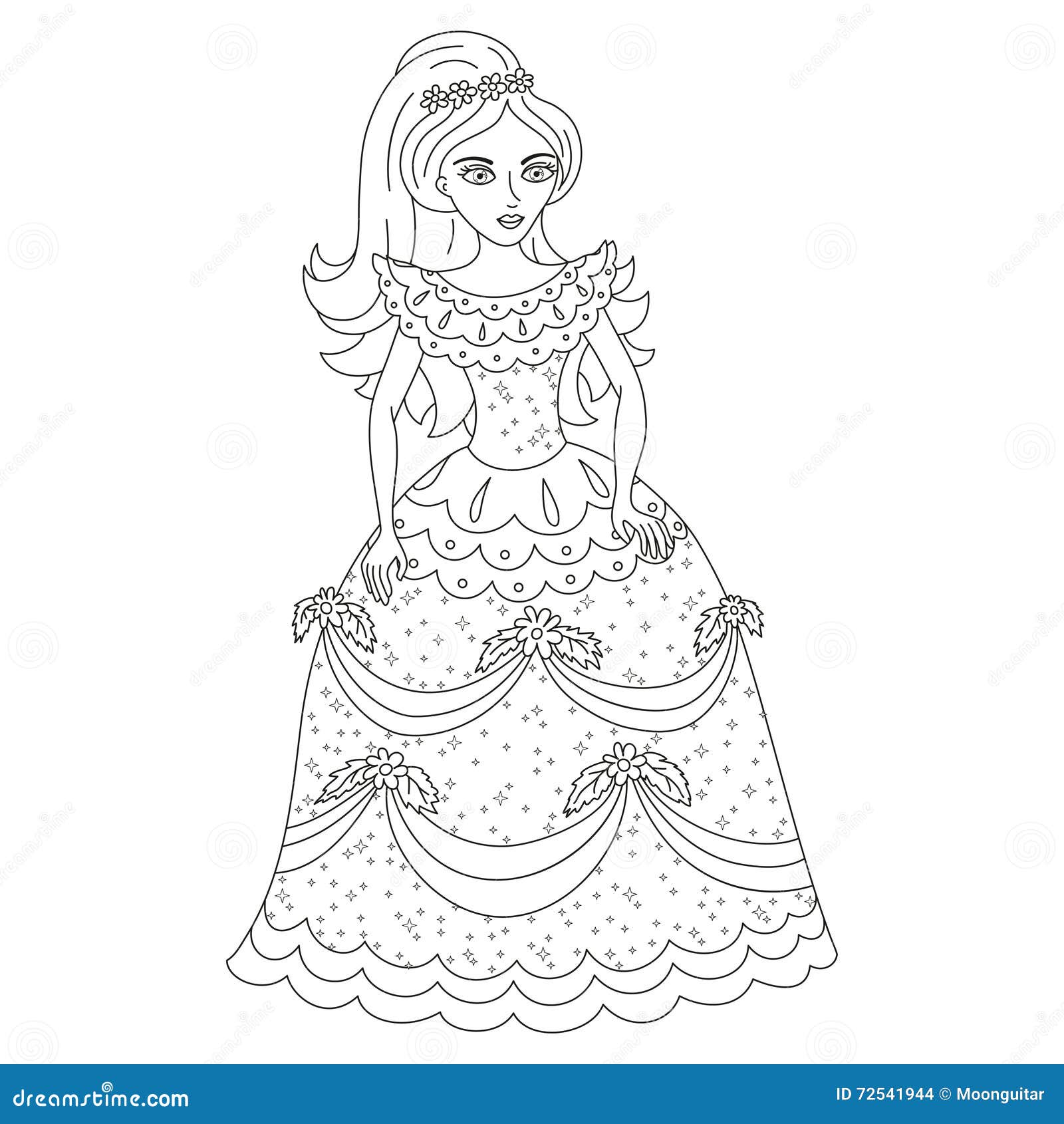 Princesa, boneca, para colorir  Princess coloring pages, Coloring