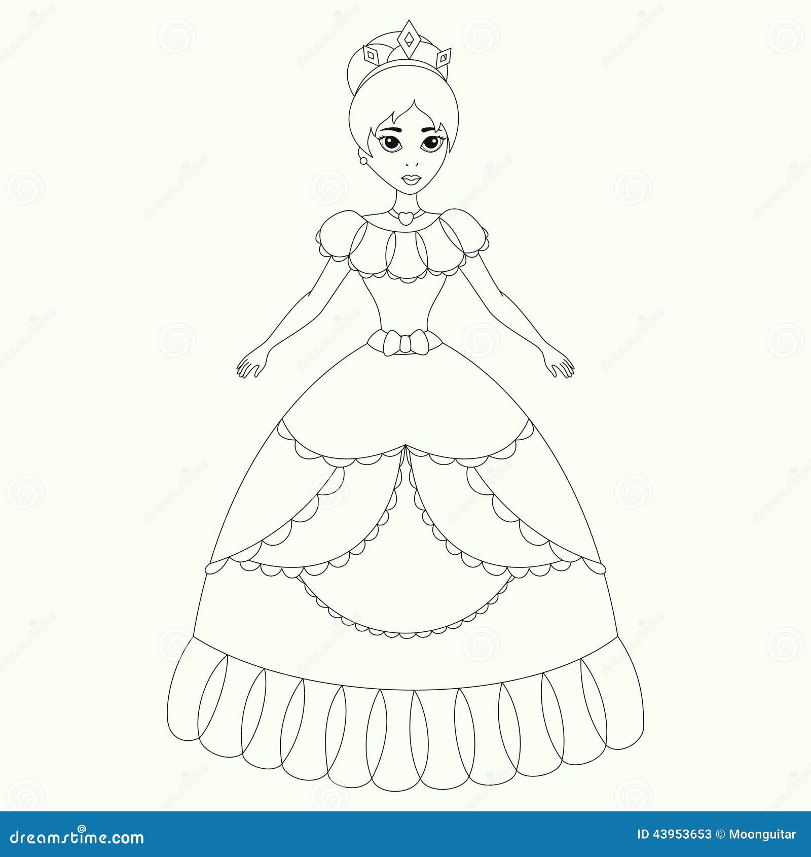 Princesa, boneca, para colorir  Princess coloring pages, Coloring