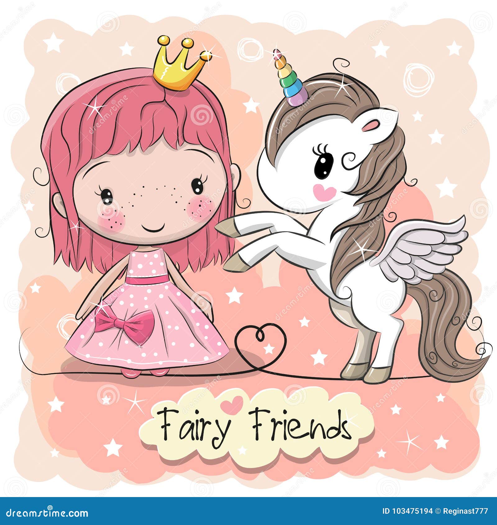 Bonitinha Princesa Desenho Abraçando Boneca Unicorn Fada Peluda Kawaii  Criança Bicarboninha Vai Para O Quarto Ilustração do Vetor - Ilustração de  quarto, convite: 222156707