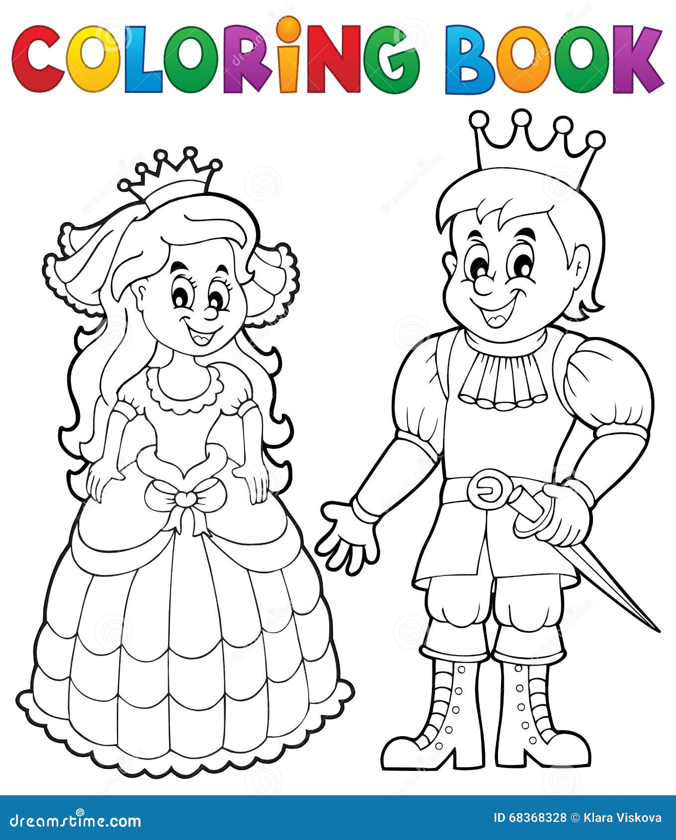 Desenhos de Príncipes e princesas para colorir, jogos de pintar e