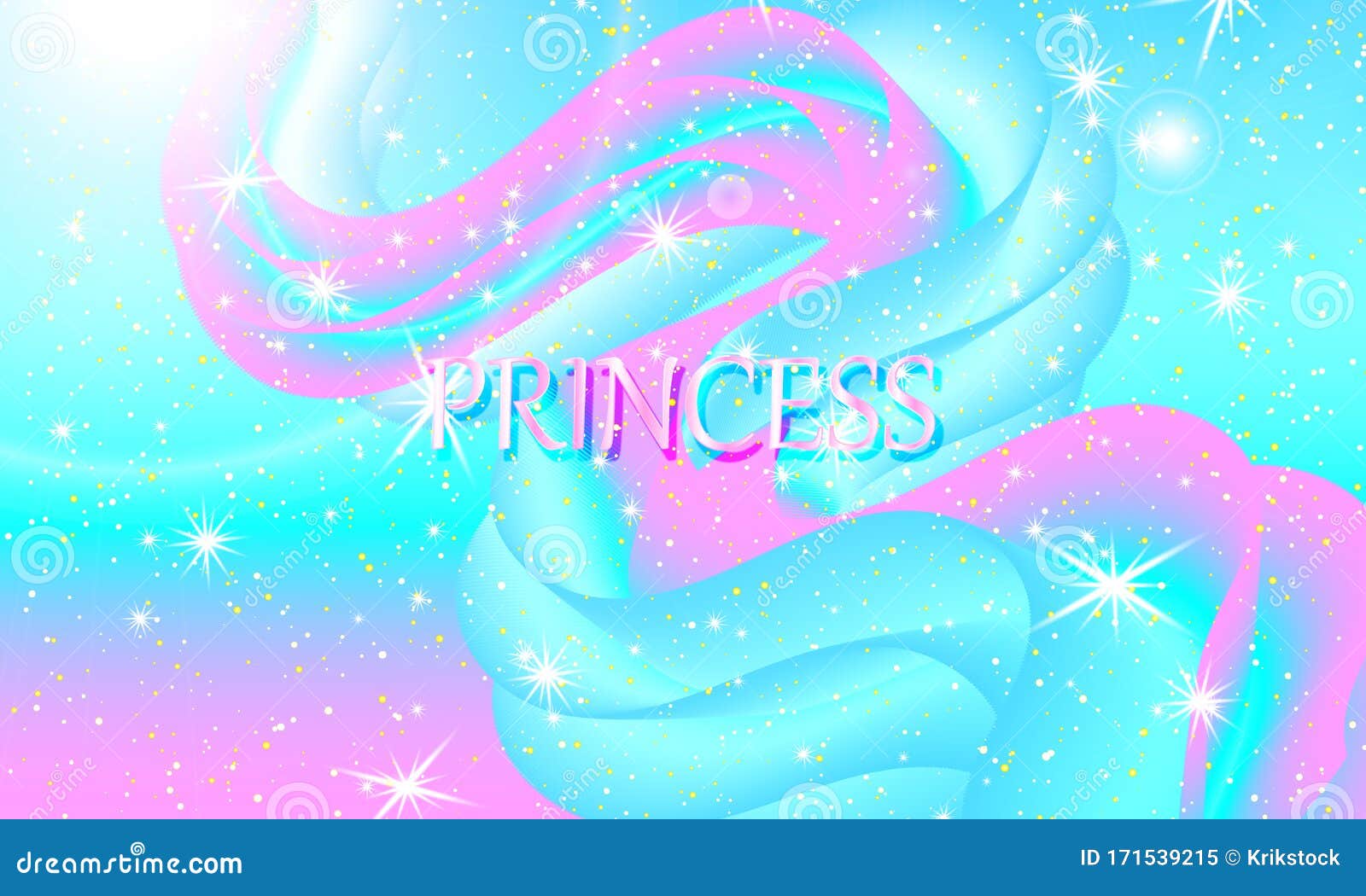 Princess Background. Stars Pink. Unicorn Pattern. Stock Vector -  Illustration of galaxy, beautiful: 171539215