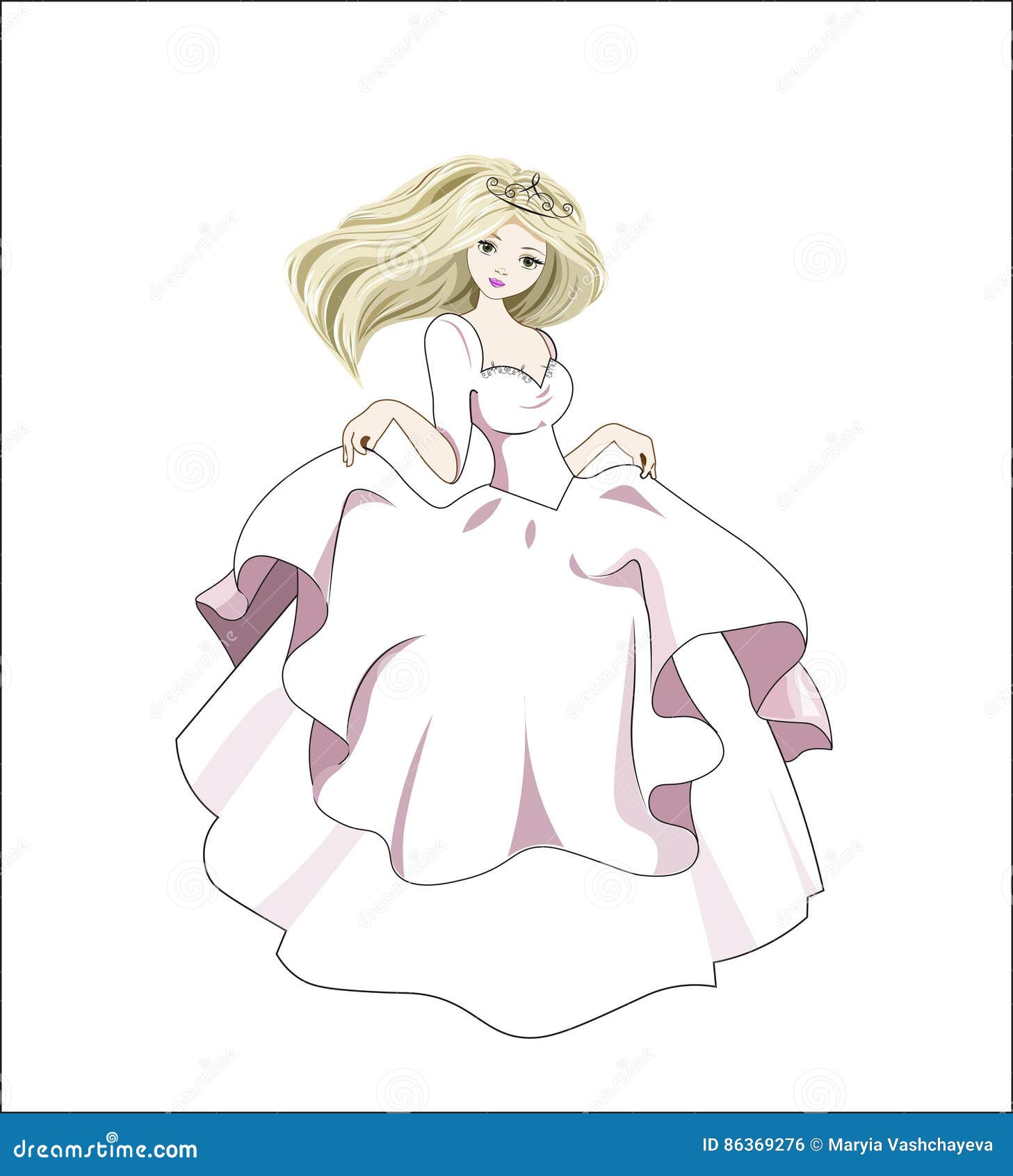 Download Princess bride stock vector. Illustration of evening ...