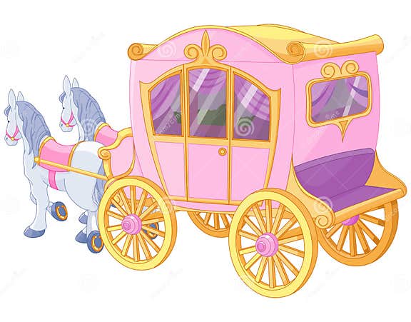 Princess Carriage stock vector. Illustration of cartoon - 33069547