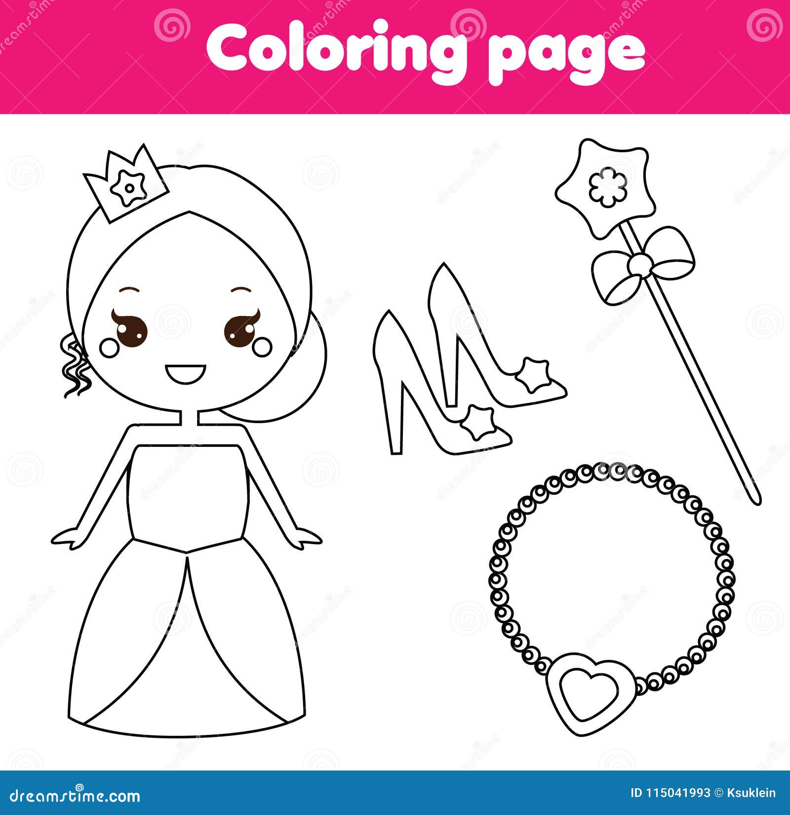 Princess Coloring Sheets (Teacher-Made) - Twinkl