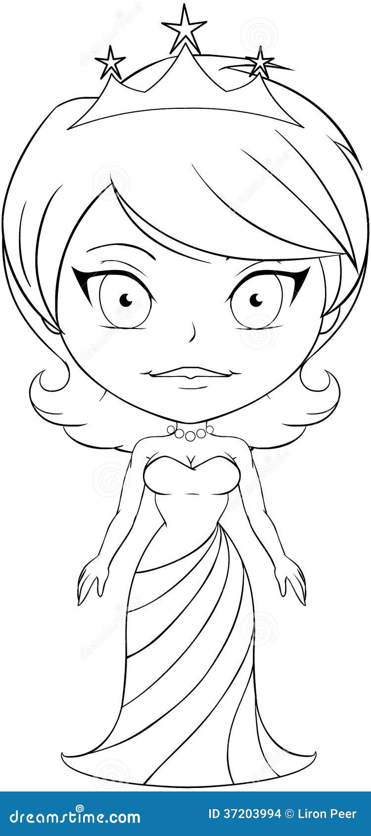 Princess Face Coloring Pages