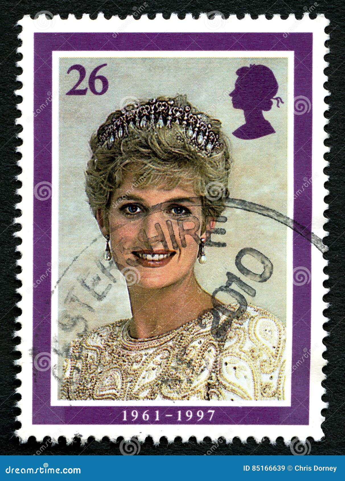 Princess Diana UK Postage Stamp Editorial Stock Image - Image of ...