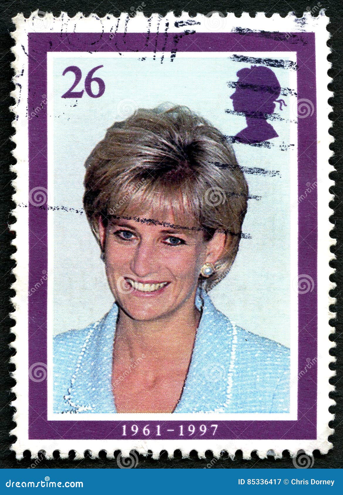 Princess Diana UK Postage Stamp Editorial Photography - Image of 1961 ...