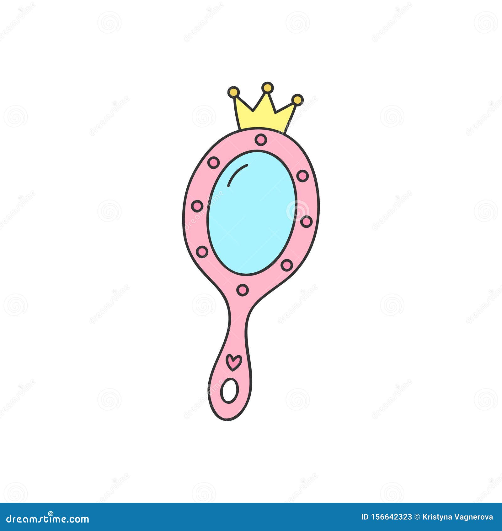 Download Princess Hand Mirror Vector Illustration Stock Vector ...
