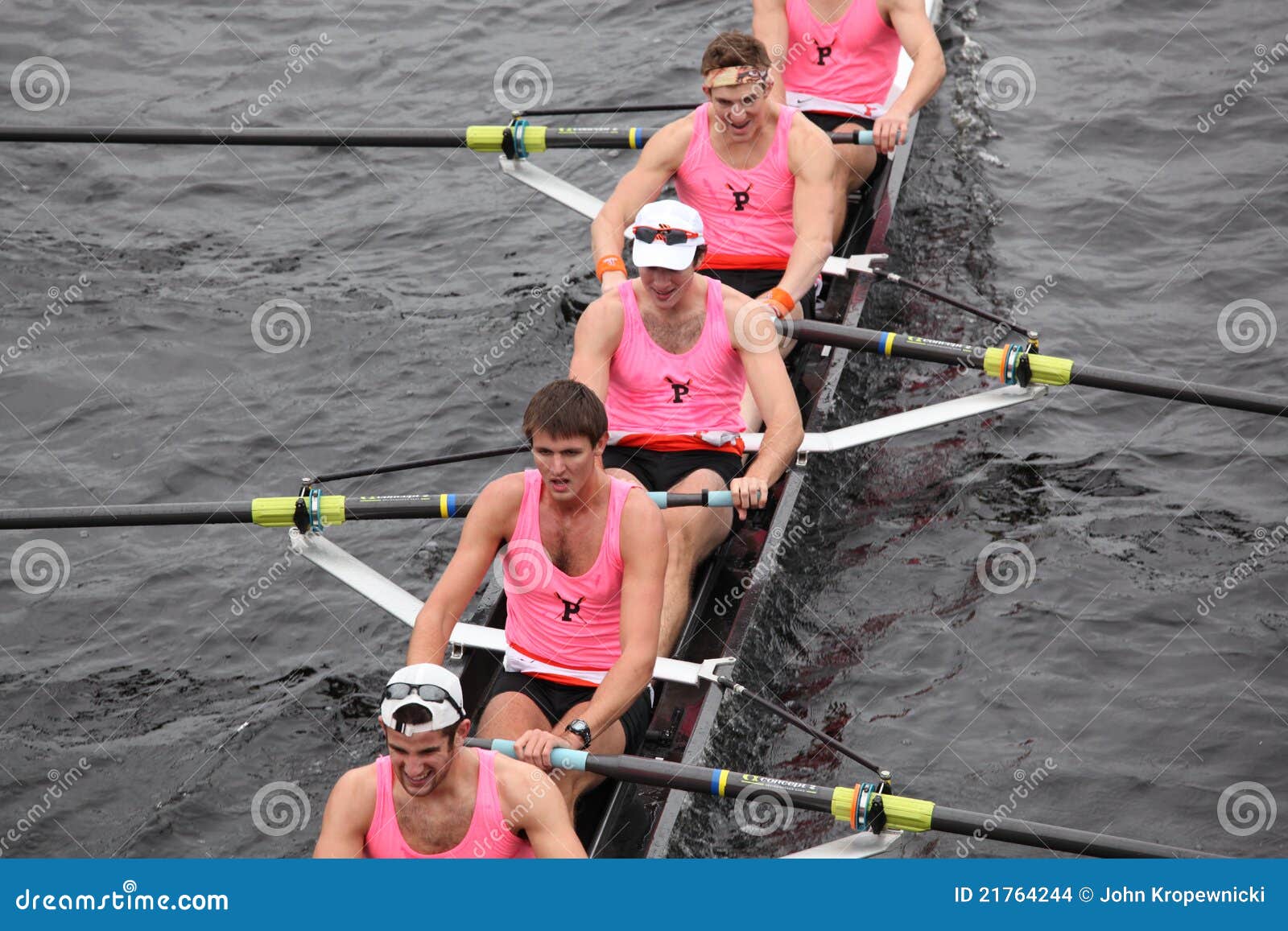 Princeton University Races in the Head of Charles Editorial Stock Image