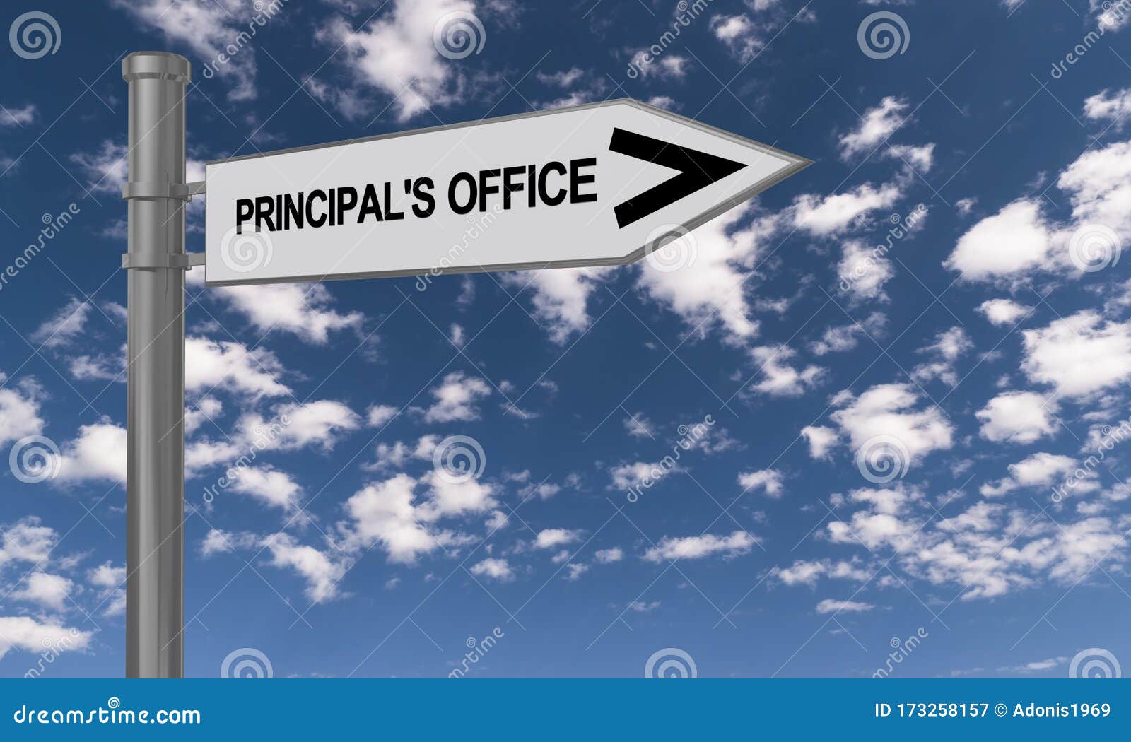 principal`s office traffic sign