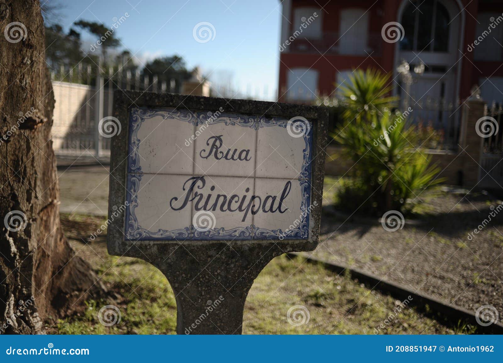 principal street tradicional signs chipar de cima ,anadia,portugal