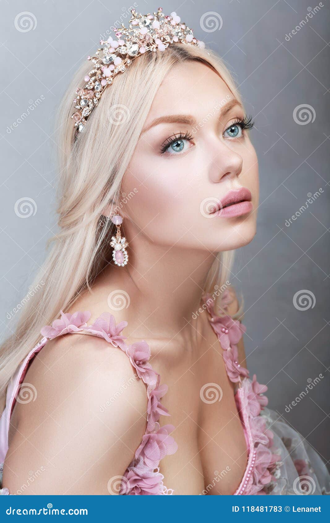 Prinses in roze stock afbeelding. Image of elegantie - 118481783