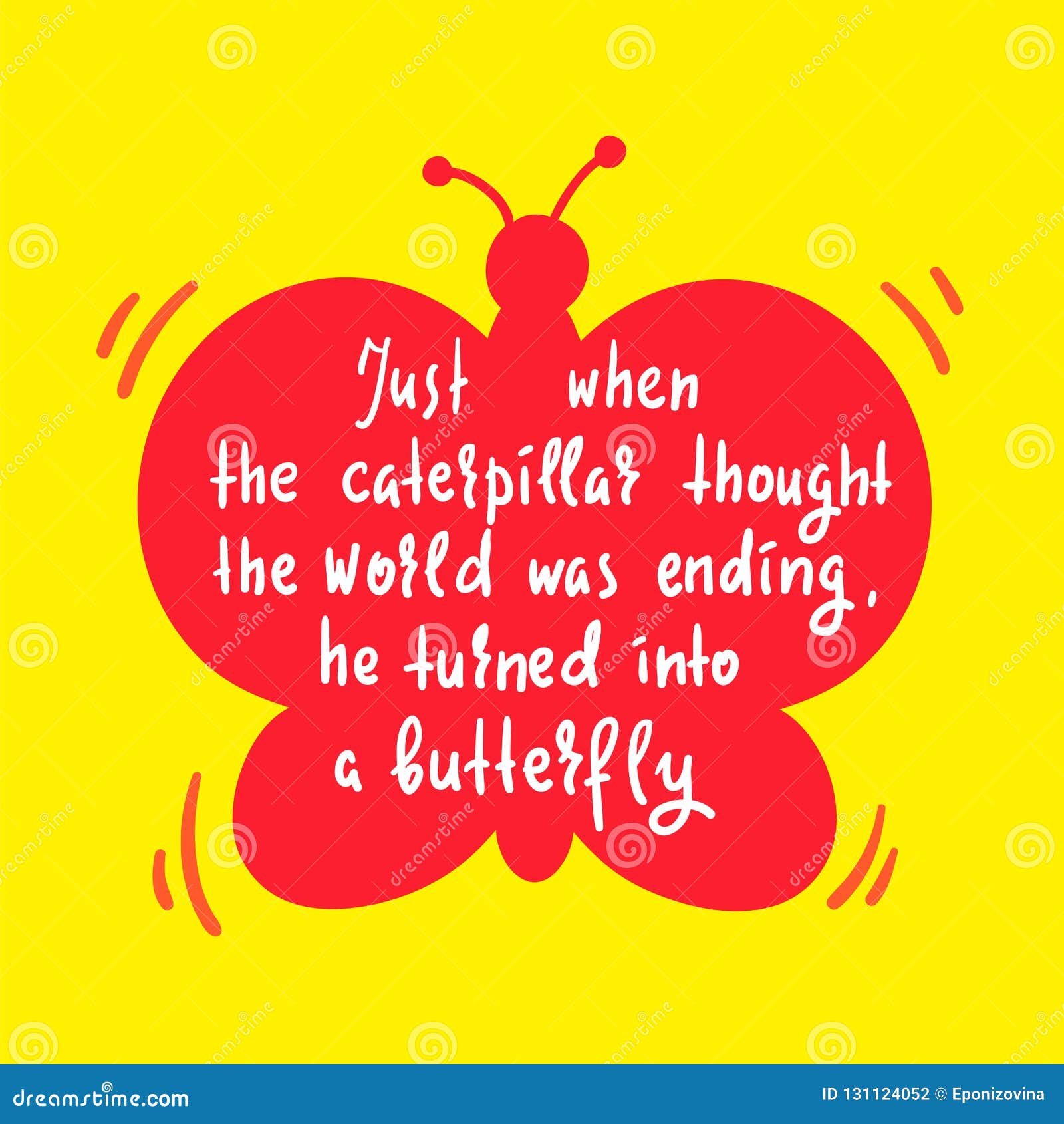 Turning Caterpillar into Butterfly Simple Inspire and Motivational
